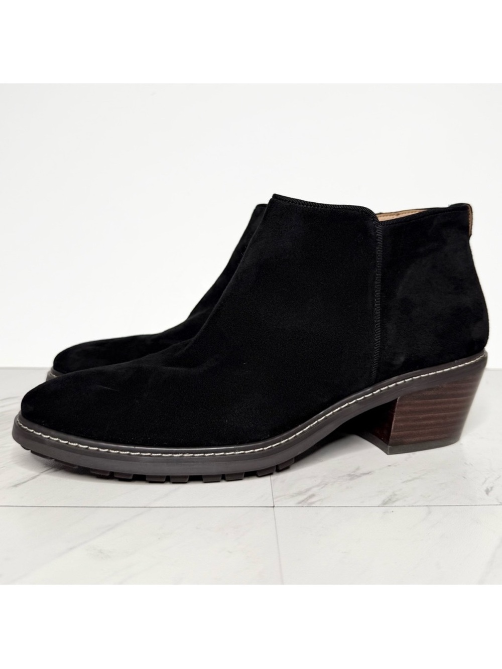 Sam Edelman Pryce Black Suede Bootie 9 1/2 M